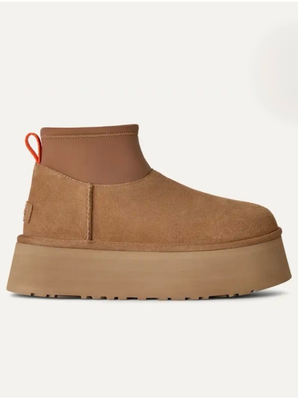 UGG Classic Mini Dipper Chesnut Suede Platform Ankle Boot.  NWOT size 10